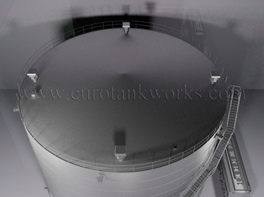 Serbatoio cilindrico verticale in acciaio da 5000 m³